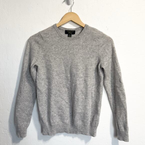 Charter Club Sweaters - Charter Club Luxury Cashmere Sweater Small Petite Gray Crewneck Long Sleeve